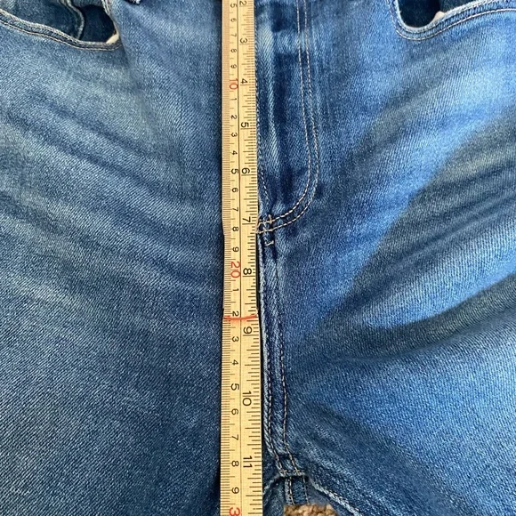 PAIGE Stella High Rise Modern Straight Leg Distressed Women Size 27 Jean Denim - Picture 8 of 9